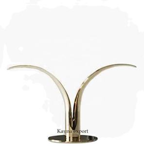 Bougeoir en métal doré fantaisie unique le plus vendu Décoration de la maison pour Pâques et Noël - Product Image 1