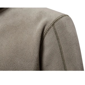 Blouson Bomber d'Hiver en Coton Sergé Personnalisé avec Logo pour Homme, 100% Coton, en Polaire Tricotée avec Fermeture Éclair, Idéal pour l'Extérieur - Vente en Gros - Product Image 4