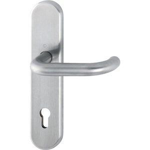 Paris E138F/3310 Demi-plateau long en acier inoxydable F69 PZ 92mm DIN Gauche/Droite HOPPE pour tapis de porte - Product Image 1