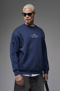 Sweat à capuche à col rond surdimensionné pour hommes pull ample à manches longues Streetwear décontracté mode hiver chaud doublé anti-rides haut en polaire - Product Image 4