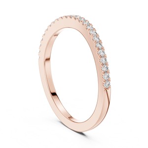 Half Eternity Band Moissanite <b>Ring</b> 925 Sterling Silver Bridal Fine Jewelry Wholesale U Cut <b>Stacking</b> - Product Image 1