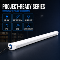 Nouvelle Arrivée Promotionnelle : Projecteur LED Tri-Proof IP65 pour Habitation, Lampe 1200mm, Corps en PC Durable, Angle de Faisceau 120°, Usage Commercial, Haute Puissance 18W-48W