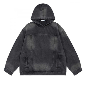 Manufacturers Custom 500GSM 600GSM <b>Men</b> Oversized Box Fit Thick Heavyweight Cotton Drop Shoulder Boxy Blank Cropped <b>Hoodie</b> <b>Men</b> - Product Image 5