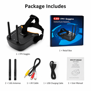 Gafas de Video FPV VR009 5 8G 40CH con Pantalla de 3 Pulgadas para Dron RC Quadcopter - Product Image 4
