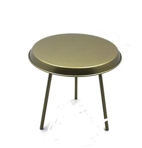 Vente chaude Meubles De Salon Unique Or Couleur Fer De Luxe Table Ronde En Laiton Placage Finition À La Main En Vrac - Product Image 4