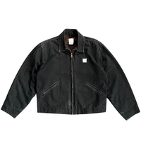 Blouson en jean personnalisé pour homme, grande taille, style urbain, hiver, délavé, respirant, écologique, 100 % coton, sans col