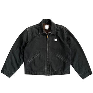 แจ็กเก็ตยีนส์สำหรับผู้ชายแบบสั่งทำไซส์ใหญ่พิเศษฤดูใบไม้ร่วงแจ็คเก็ตยีนส์ระบายอากาศซักได้พร้อมกระดุมตกแต่ง - Product Image 1