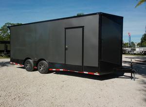 Remorque fermée de qualité supérieure 8,5x20, côtés hauts de 42 pouces, pneus 14 plis + pneu de secours 14 plis inclus à vendre - Product Image 3