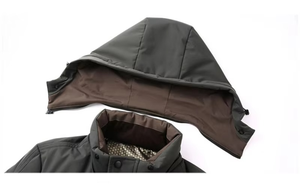 Nouvelle veste d'hiver pour homme en duvet, longue, épaisse, chaude, décontractée, fermeture éclair personnalisée OEM, écologique, respirante, séchage rapide - Product Image 6