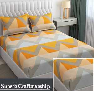 Ensemble de draps de lit 3 pièces en coton de qualité élégante Impression florale solide Style classique Confortable et idéal pour les cadeaux - Product Image 4