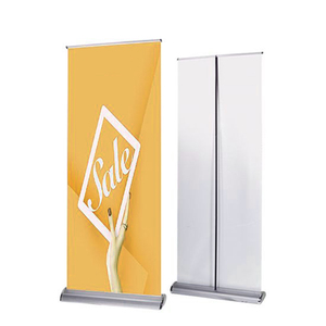 Dudukan spanduk gulung dapat ditarik kustom Display aluminium 85*200cm untuk pameran dagang, pameran & Promosi - Product Image 1