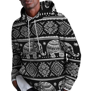 Sweat-shirts à capuche pour hommes, taille plus, coupe courte, en coton 100 % de haute qualité, lourds pour l'hiver, avec logo brodé personnalisé, élégants - Product Image 1