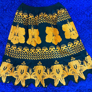 Hawaiian Wear Embroidery Manufactured Pakistan Low Prices High Quality Cotton Women's Casual Polynesian Skirts Embroidery Women - Product Image 6