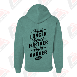 เสื้อมีฮู้ดพิมพ์ลายสำหรับผู้ชายเสื้อฟลีซโอเวอร์ไซส์พิมพ์ลายสกรีนได้ออกแบบโลโก้ได้ตามต้องการ - Product Image 6