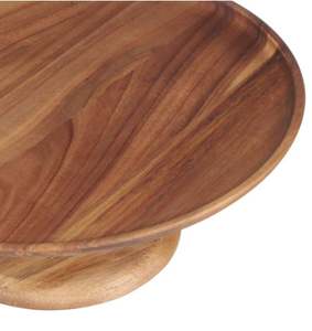 Soporte de pastel de madera grabado con logotipo personalizado, artículo de regalo de gran venta para bodas, aniversarios y eventos corporativos - Product Image 1