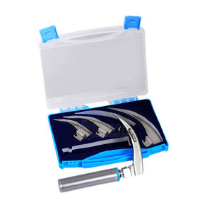 Juego de laringoscopio Mac con juego de diagnóstico 5 cuchillas con 1 mango de batería Instrumentos quirúrgicos alemanes de acero inoxidable - Product Image 5