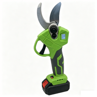 Coupe-branches électrique professionnel avec déclencheur à triple pression et affichage du niveau de batterie pour la taille des arbres de jardin jusqu'à 25 mm
