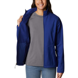 Veste Softshell entièrement personnalisée pour femmes, fabrication en gros, haute qualité, imperméable, veste Softshell à fermeture éclair pour femmes - Product Image 5