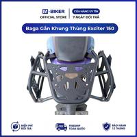 M-Biker Exciter 150 Top Case Arrière Étanche avec Porte-Bagages en Acier Inoxydable 82x31x18cm 9kg pour Moto Tout-Terrain