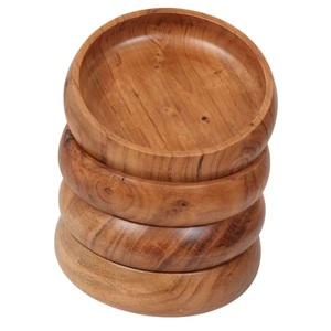 Bol artisanal de designer, ustensiles d'hôtel, pour un usage domestique, bol en bois d'acacia, pour servir des biscuits et des collations - Product Image 6