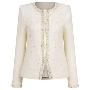 High Quality Women Clothing Olivia <b>Tweed</b> <b>Jacket</b> <b>Ladies</b> Style Elegant ODM Service Made in VietNam - Product Image 1