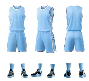 Conjunto de Jersey y pantalones cortos de baloncesto por sublimación para hombre, uniforme de diseño personalizado de secado rápido para Club, Universidad y ropa de juego profesional - Product Image 2