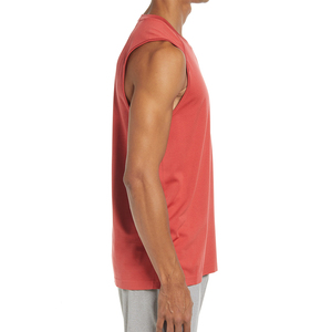 Camiseta de algodón 100% sin mangas para hombre, chaleco de viaje con logotipo personalizado liso, ropa deportiva de entrenamiento, camisetas sin mangas para gimnasio - Product Image 3