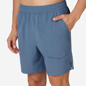 กางเกงขาสั้นเล่นเทนนิสสำหรับผู้ชายผ้าซับเหงื่อแห้งเร็วเอวปรับได้สำหรับเล่นกีฬาและใช้ในยิม - Product Image 1