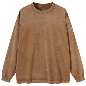 Sudadera de Invierno 100% Algodón, Cuello Redondo, Talla Grande Personalizada, Lavado Ácido, Antiencogimiento, Secado Rápido, Transpirable, Sensación Suave - Product Image 3