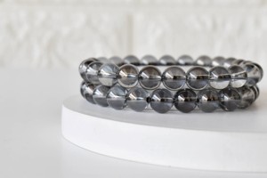 Wholesale Natural Crystal Aura Quartz Smokey Quartz <b>Healing</b> 8mm <b>Bracelet</b> for Meditation Jewelry - Product Image 4