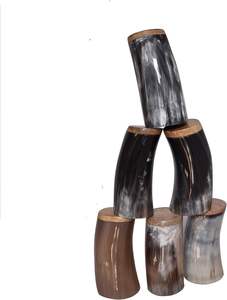 Corne à boire viking naturelle de haute qualité, verre à bière, finition et polissage à la main, style animal, produit artisanal unique - Product Image 6