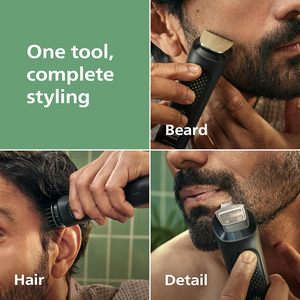 Recortadora de Barba y Cabello para Hombre Norelco All-in-One Serie 3000, Cuchillas de Acero Inoxidable, 8 Ajustes de Longitud, 61-90 Minutos de Autonomía, AAA - Product Image 5