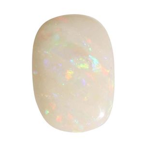 Gemas de Ceilán Certificadas, Piedras Preciosas Sueltas Energizadas, Ópalo Australiano de 9.25-9.5 Ratti, Ópalo Rosa Turquesa Blanco Natural Pulido Ovalado - Product Image 1