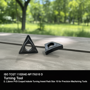 ISO TCGT 110204E-NF1T6310 D. 2.8 มม. เม็ดมีดกลึงแบบเปลี่ยนได้เคลือบ PVD ขนาด 2.8 มม. บรรจุ 10 ชิ้น สำหรับเครื่องมือกลึงความแม่นยำสูง - Product Image 3
