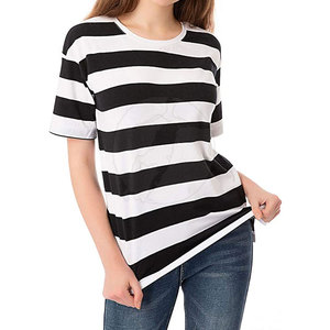 Camiseta de manga corta hecha de algodón para mujer, ropa informal de secado rápido, nueva llegada, camiseta para mujer en Stock - Product Image 1