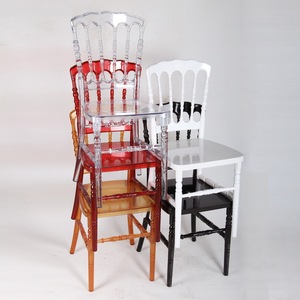 Silla de Plástico Económica para Bodas en Exteriores, con Respaldo Integrado, para Banquetes y Uso Doméstico - Product Image 2