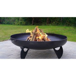 Premium handcrafted metal <b>fire</b> <b>pit</b> with heavy gauge steel construction and artistic detailing for luxury outdoor ambiance - Product Image 6