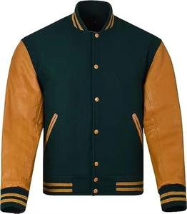 Chaquetas de béisbol Varsity Letterman con bordado personalizado de alta calidad Jersey liso para hombres y mujeres - Product Image 1