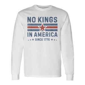 T-shirt vintage a maniche lunghe Senza Reali in America dal 1776 - Prodotto promozionale - Product Image 1