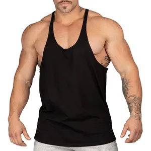 Sẵn sàng để tàu tùy chỉnh giá rẻ Mens SINGLET phòng tập thể dục ráp dây Tank Top người đàn ông đào tạo Loose Đấu Vật SINGLET tre Workout quần áo