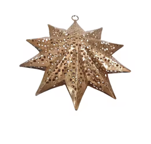 Adornos de Navidad de Metal, estrellas colgantes, decoración de Navidad, Estrella decorativa de Metal brillante, adornos navideños de Metal, tendencia superior - Product Image 1