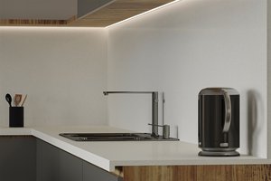 Artificial Granite Countertop Rectangular Flat Edge Matte Finish Non-Toxic Modern Design Standard Slab View - Product Image 1