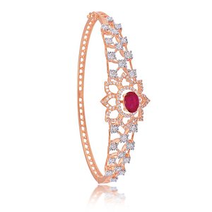 Bracelet en diamant de forme ronde « Vague céleste » à prix de gros – Bijou élégant et luxueux pour femme - Product Image 1
