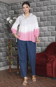 Chemises décontractées élégantes pour femmes Tye et Dyed Summer Wear - Product Image 5