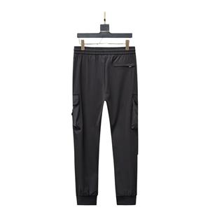 Pantalones de jogging para hombre, pantalón OEM 100% de algodón, ajustados, color caqui, con bolsillos - Product Image 2