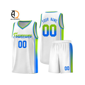 Ensemble de maillots de basket-ball personnalisés Nouvelle taille de maille respirante Uniforme de sublimation dernier cri - Product Image 2