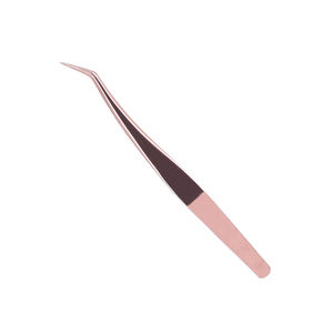 Pinzas Profesionales para Extensión de Pestañas Kaamir Instruments, Ligeras, de Acero Inoxidable, Antimagnéticas, con Mango Cómodo y Suave - Product Image 2