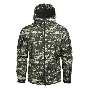 Chaqueta Softshell de caza de invierno de tendencia 2025 para hombre, forro polar cálido y elegante con soporte frontal para actividades al aire libre, venta al por mayor - Product Image 3
