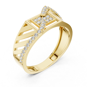 Anillo de Oro Blanco de 14K con Diamante Redondo de 0.34 Quilates Cultivado en Laboratorio, Certificado por IGI, de Lujo para Uso Diario, para Mujer |   Diamante Cultivado Nuevo - Product Image 5