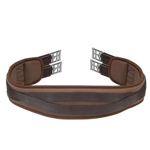 Cincha de Silla de Montar Inglesa Comfort Equestrian, Equipo de Equitación con Costuras, Disponible en Modelos de Nailon Rojo y Blanco - Product Image 1